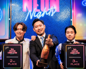 「NEON Nights」をテーマに、　バブル時代の高揚感を色彩とストーリーで　表現した千原颯之輔さんが優勝
