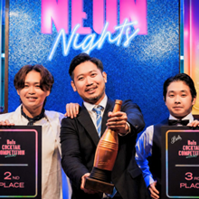 「NEON Nights」をテーマに、　バブル時代の高揚感を色彩とストーリーで　表現した千原颯之輔さんが優勝